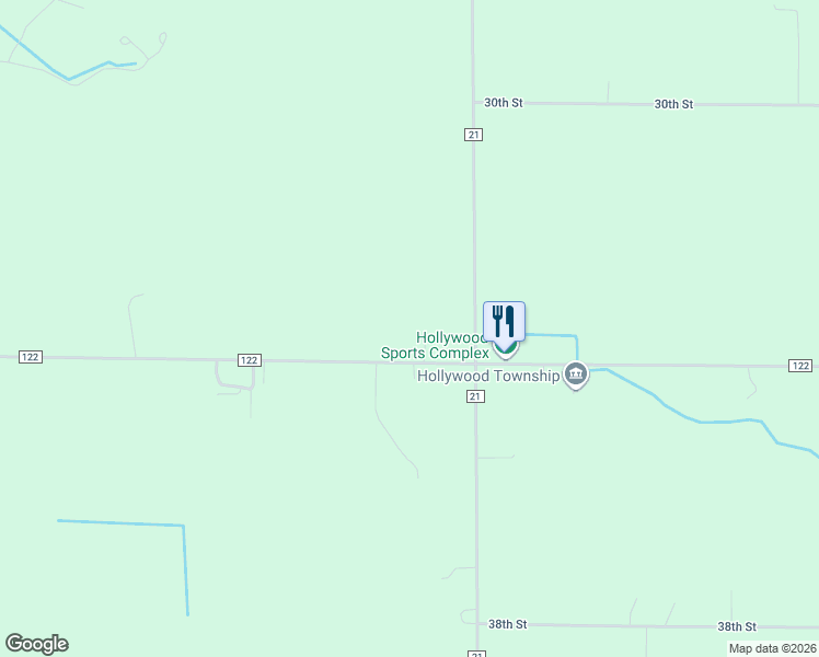 map of restaurants, bars, coffee shops, grocery stores, and more near 16090 County Road 122 in Mayer