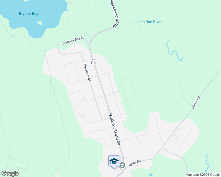 map of restaurants, bars, coffee shops, grocery stores, and more near 415 Wellington Street in Gravenhurst