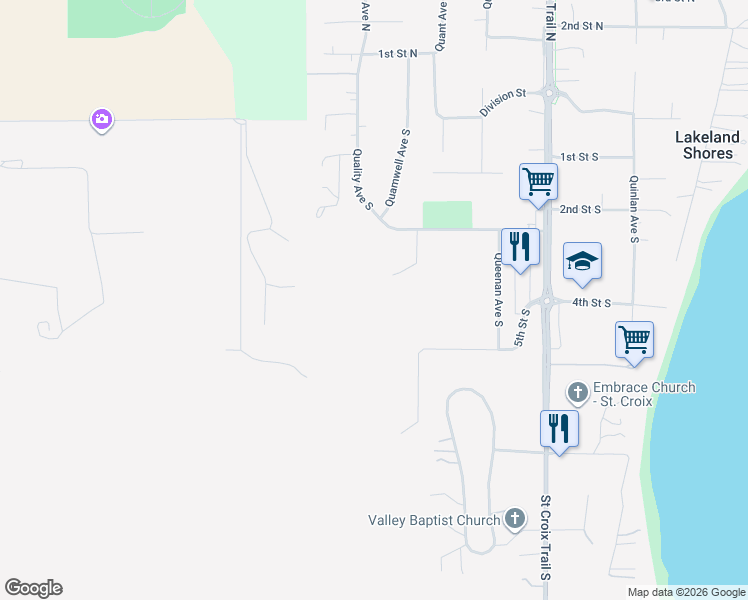map of restaurants, bars, coffee shops, grocery stores, and more near 16028 5th Street South in Lakeland