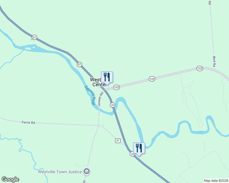 map of restaurants, bars, coffee shops, grocery stores, and more near 12 New York 122 in Constable