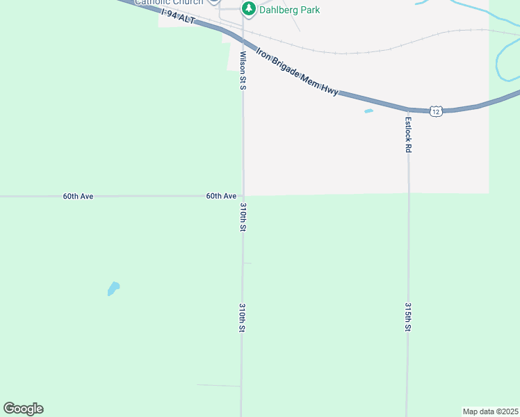 map of restaurants, bars, coffee shops, grocery stores, and more near 595 310th Street in Wilson