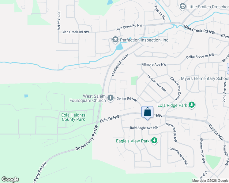 map of restaurants, bars, coffee shops, grocery stores, and more near 3107 Tannet Avenue Northwest in Salem