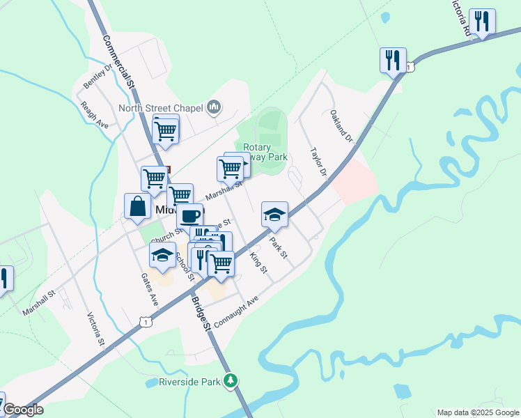 map of restaurants, bars, coffee shops, grocery stores, and more near 4 Mckenzie Drive in Middleton