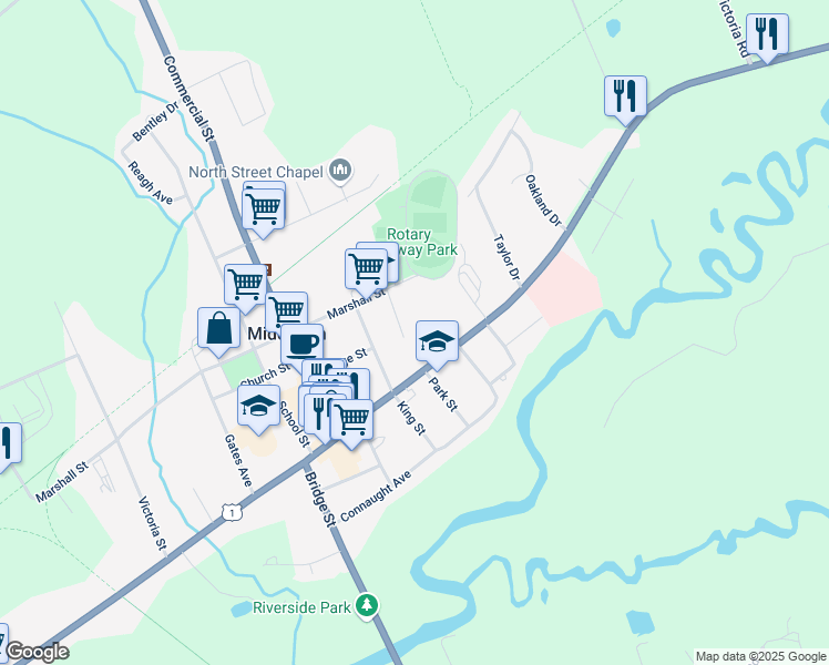 map of restaurants, bars, coffee shops, grocery stores, and more near 4 Mckenzie Drive in Middleton