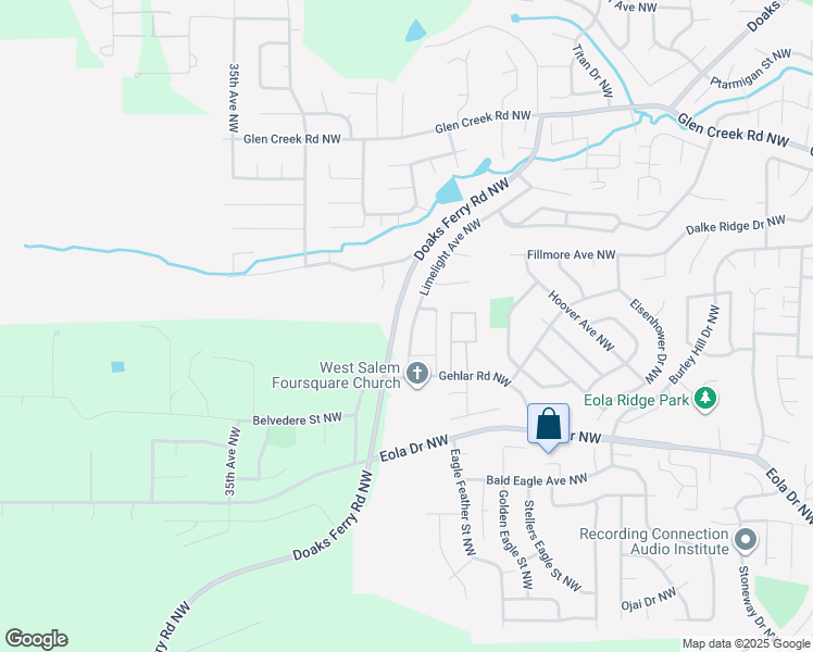 map of restaurants, bars, coffee shops, grocery stores, and more near 857 Limelight Avenue Northwest in Salem