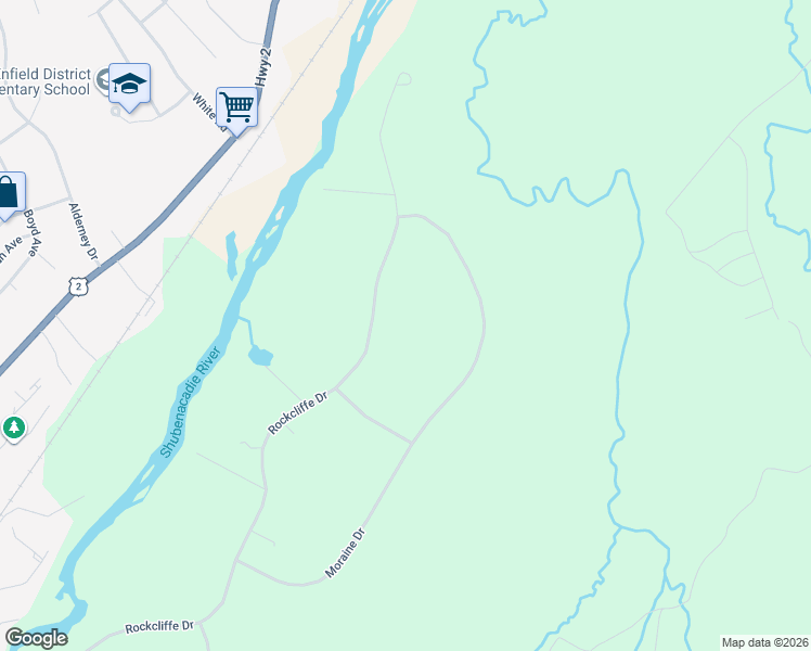 map of restaurants, bars, coffee shops, grocery stores, and more near 34 Moraine Drive in Enfield