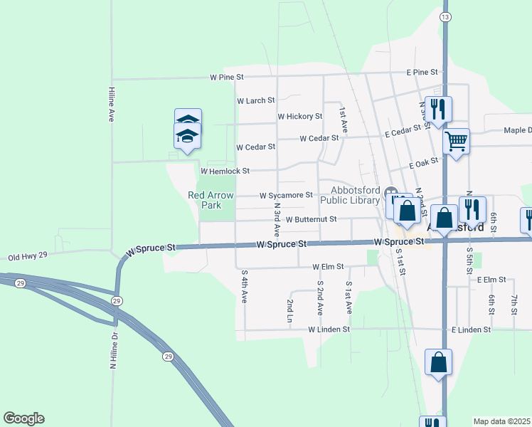 304 West Butternut Street, Abbotsford WI Walk Score