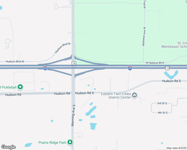 map of restaurants, bars, coffee shops, grocery stores, and more near 12175 Hudson Road South in Afton
