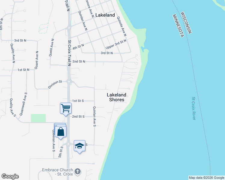 map of restaurants, bars, coffee shops, grocery stores, and more near 16777 Division Court in Lakeland