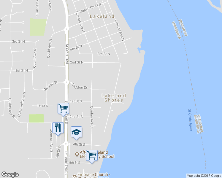 map of restaurants, bars, coffee shops, grocery stores, and more near 16777 Division Court in Lakeland