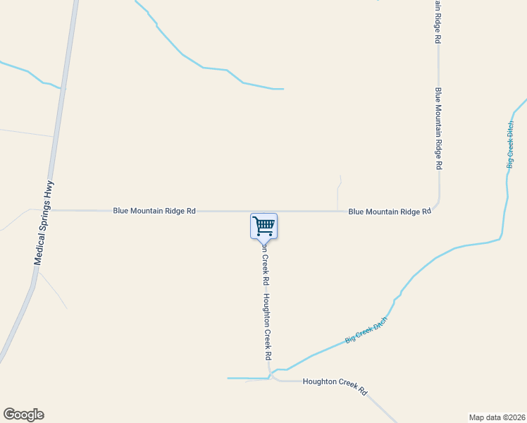 map of restaurants, bars, coffee shops, grocery stores, and more near Blue Mountain Ridge Road in Baker City