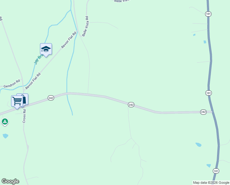 map of restaurants, bars, coffee shops, grocery stores, and more near 376 Vermont 242 in Jay