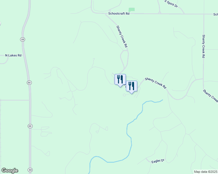 map of restaurants, bars, coffee shops, grocery stores, and more near 4633 North Crossover Drive in Bellaire