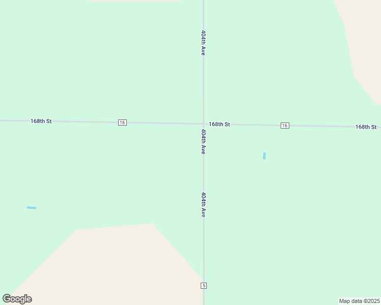 map of restaurants, bars, coffee shops, grocery stores, and more near 16801-16813 404th Avenue in Doland