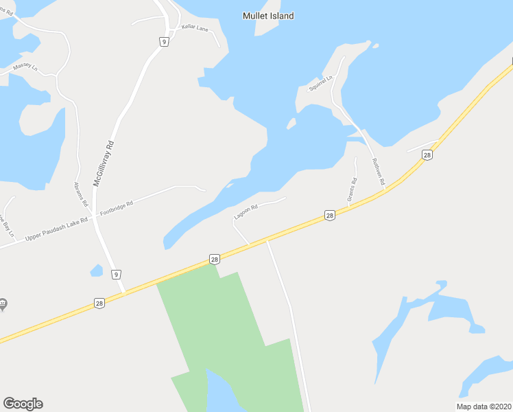 map of restaurants, bars, coffee shops, grocery stores, and more near Lagoon Road in Harcourt