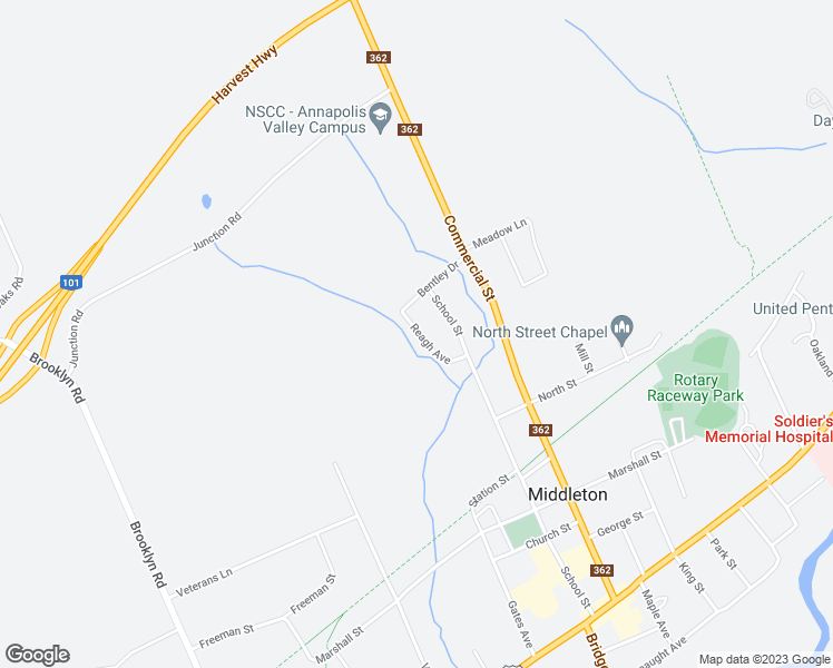 map of restaurants, bars, coffee shops, grocery stores, and more near 23a Reagh Avenue in Middleton