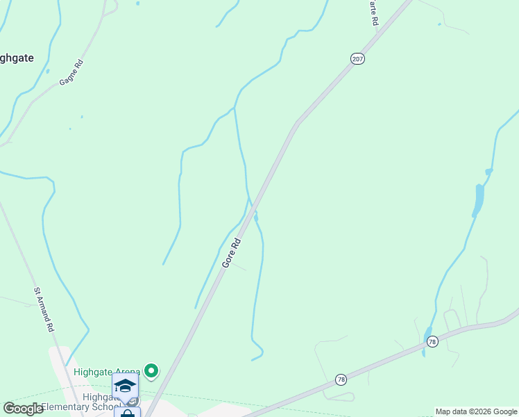 map of restaurants, bars, coffee shops, grocery stores, and more near 807-1511 Highway 207 in Highgate