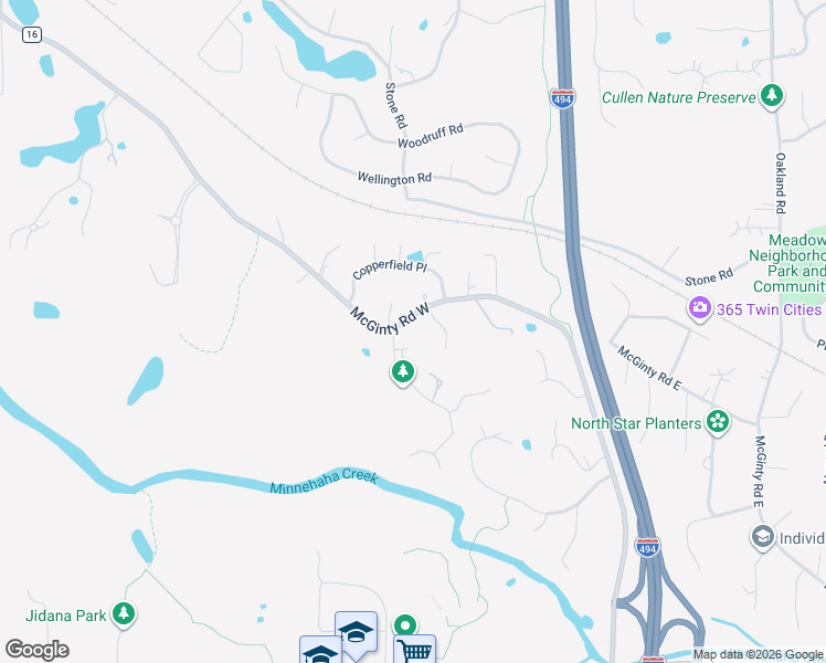 map of restaurants, bars, coffee shops, grocery stores, and more near 2824 Mayfield Road in Wayzata