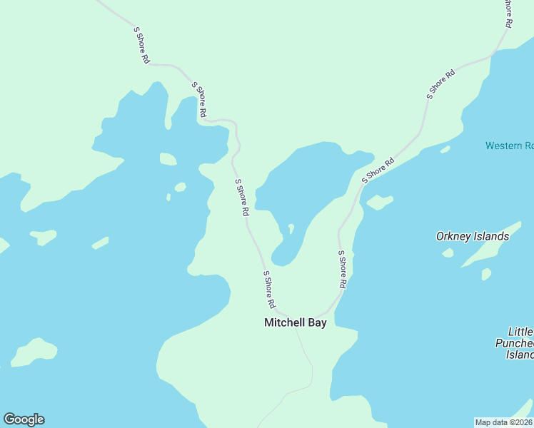 map of restaurants, bars, coffee shops, grocery stores, and more near in Mitchell Bay