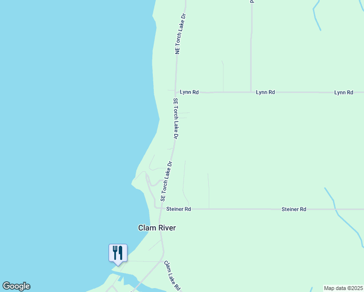map of restaurants, bars, coffee shops, grocery stores, and more near 5715 Southeast Torch Lake Drive in Bellaire