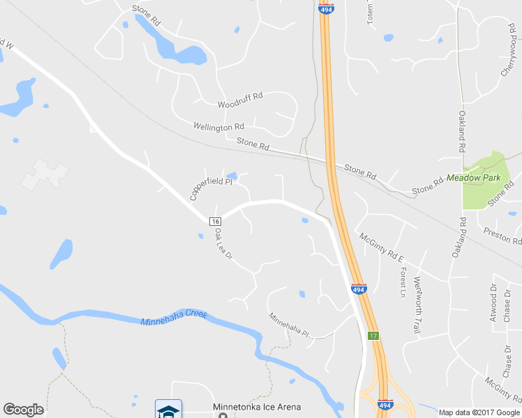 map of restaurants, bars, coffee shops, grocery stores, and more near 14601 McGinty Road West in Wayzata