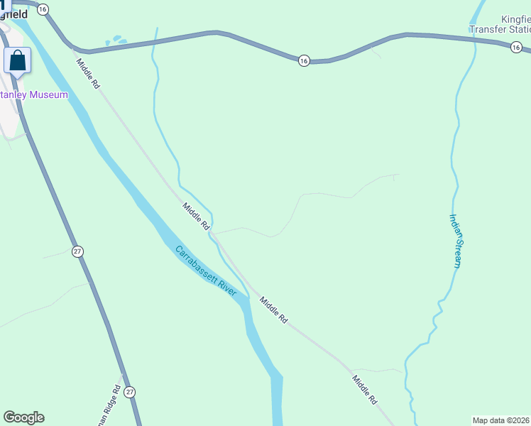 map of restaurants, bars, coffee shops, grocery stores, and more near 39 Indian Stream Road in Kingfield