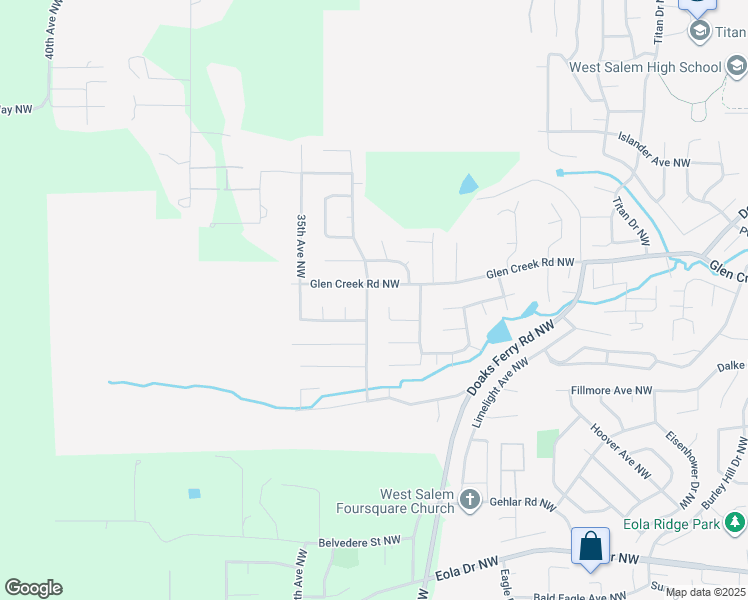 map of restaurants, bars, coffee shops, grocery stores, and more near 1168 34th Avenue Northwest in Salem