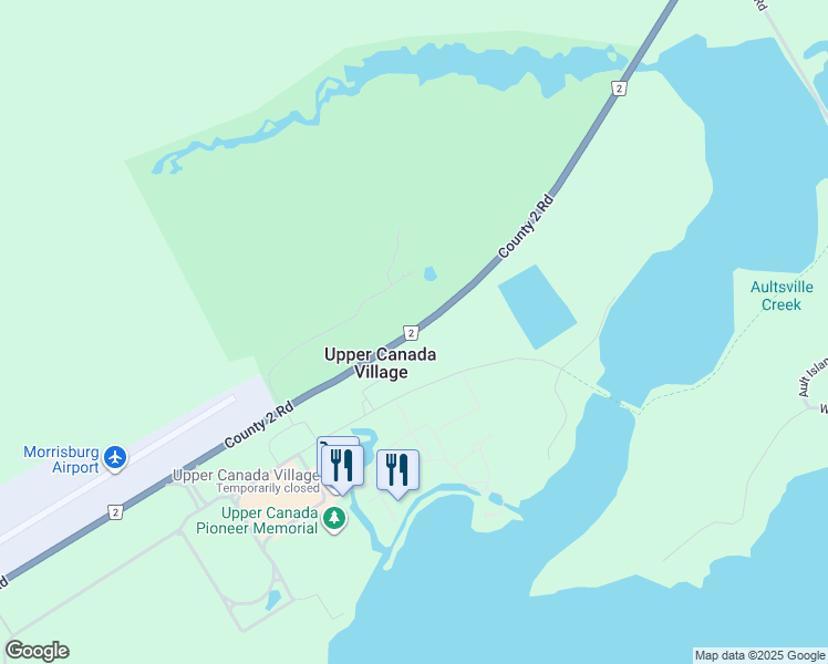 map of restaurants, bars, coffee shops, grocery stores, and more near 13831 County Road 2 in Ingleside