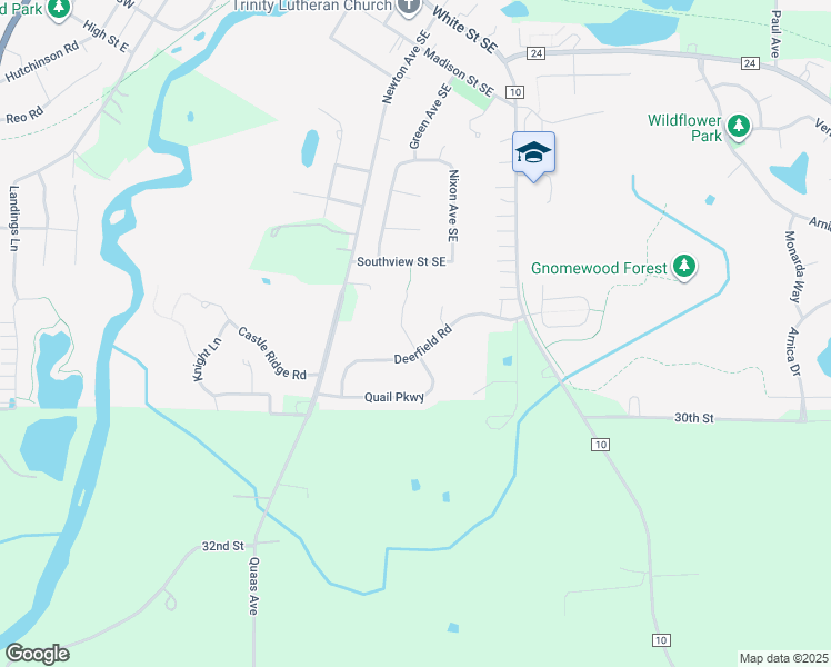 map of restaurants, bars, coffee shops, grocery stores, and more near 841 Deerfield Road in Watertown