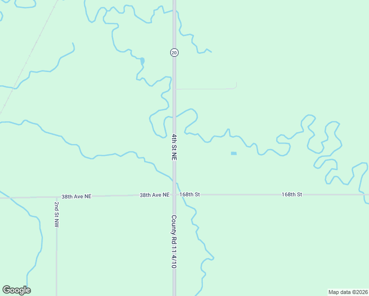 map of restaurants, bars, coffee shops, grocery stores, and more near 16756-16788 4th Street Northeast in Watertown