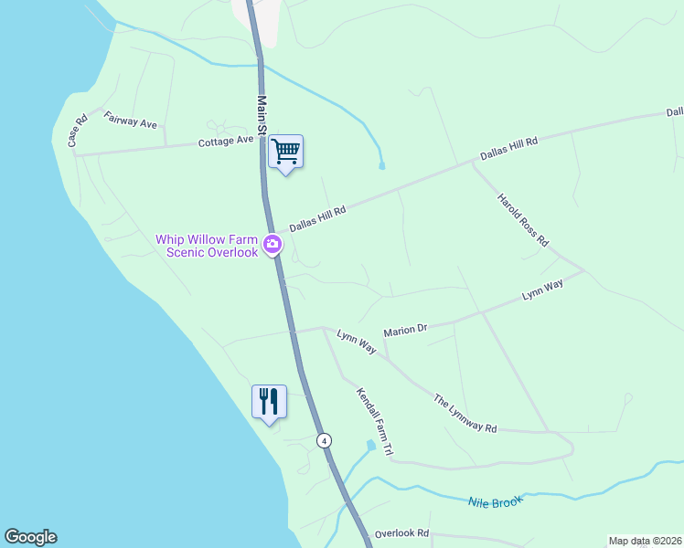 map of restaurants, bars, coffee shops, grocery stores, and more near 25 Dallas Hill Road in Rangeley