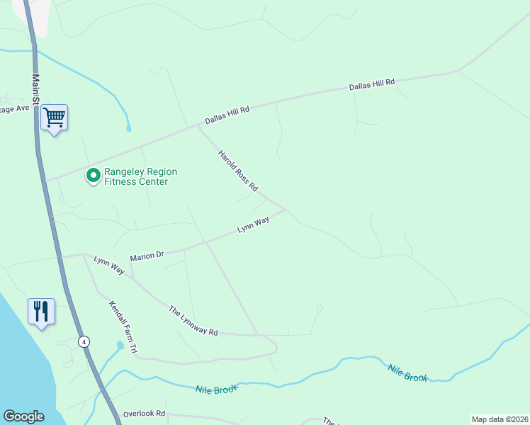 map of restaurants, bars, coffee shops, grocery stores, and more near 69 Harold Ross Road in Dallas Plantation