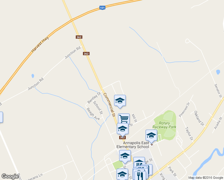 map of restaurants, bars, coffee shops, grocery stores, and more near 29 Sunset Crescent in Middleton