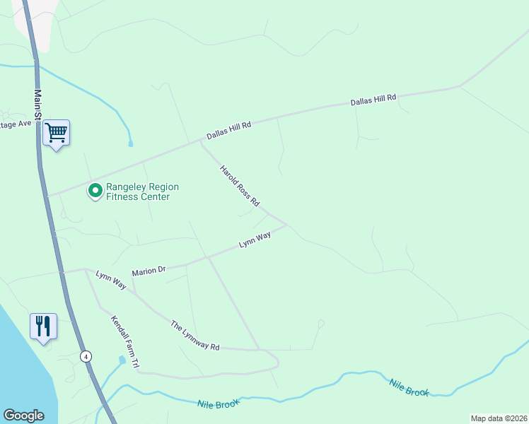 map of restaurants, bars, coffee shops, grocery stores, and more near 69 Harold Ross Road in Dallas Plantation