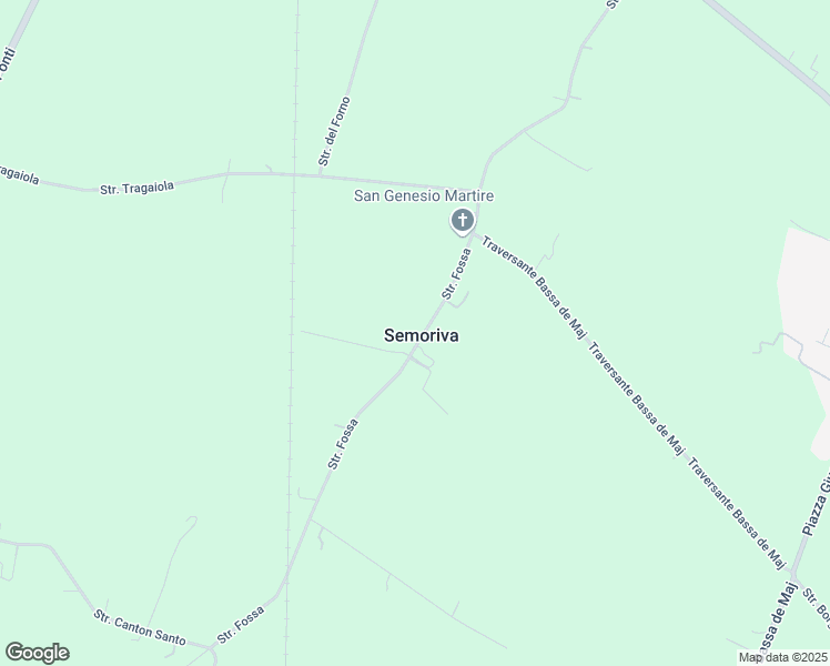 map of restaurants, bars, coffee shops, grocery stores, and more near 23 Strada Fossa in Semoriva