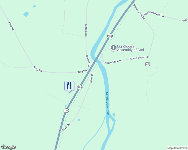 map of restaurants, bars, coffee shops, grocery stores, and more near Missisquoi Valley Rail-Trail in Richford