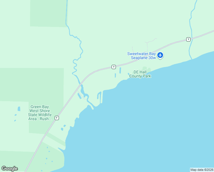 map of restaurants, bars, coffee shops, grocery stores, and more near 7808 County Road Y in Oconto