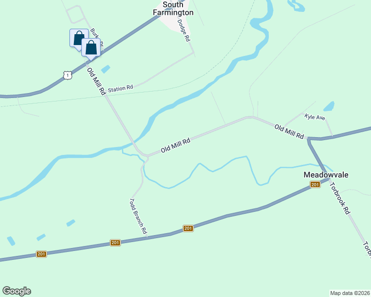 map of restaurants, bars, coffee shops, grocery stores, and more near 2286 Old Mill Road in Wilmot