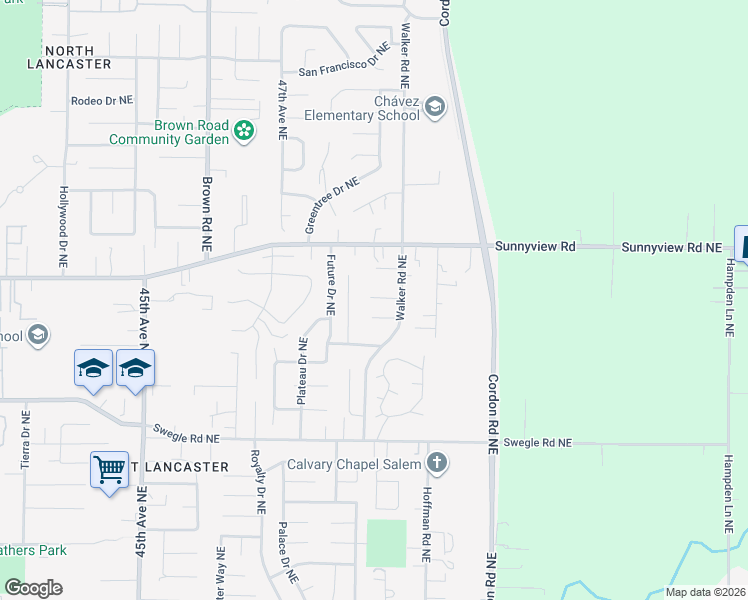 map of restaurants, bars, coffee shops, grocery stores, and more near 1937 Walker Road Northeast in Salem