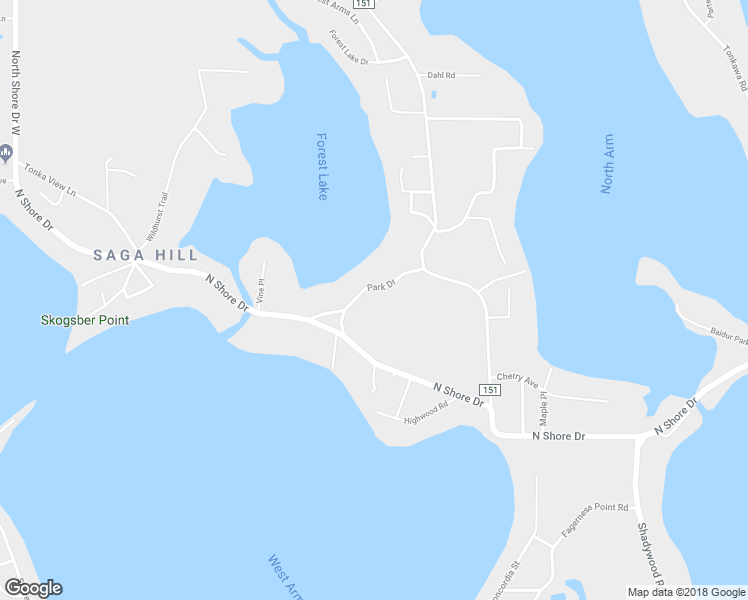 map of restaurants, bars, coffee shops, grocery stores, and more near 1400 Park Drive in Mound