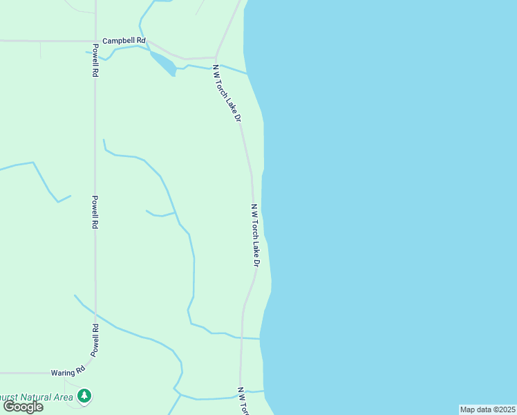 map of restaurants, bars, coffee shops, grocery stores, and more near 5511 North West Torch Lake Drive in Kewadin
