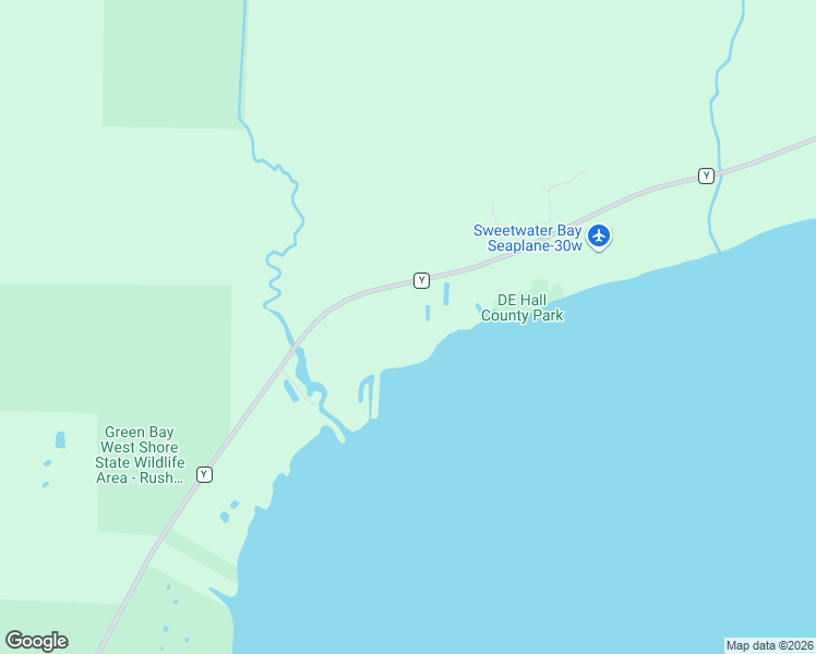 map of restaurants, bars, coffee shops, grocery stores, and more near 7808 Co Hwy Y in Oconto