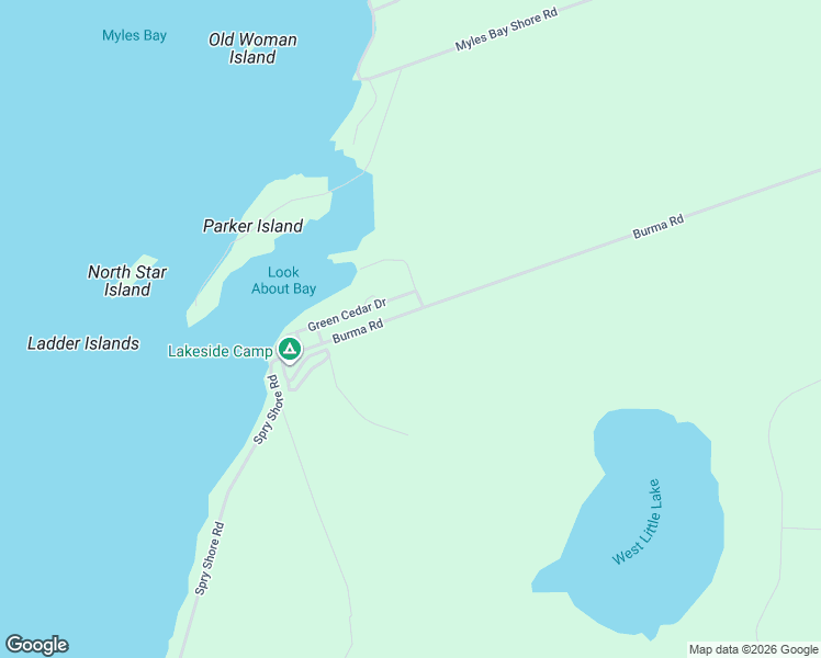 map of restaurants, bars, coffee shops, grocery stores, and more near 159 Burma Road in Lion's Head