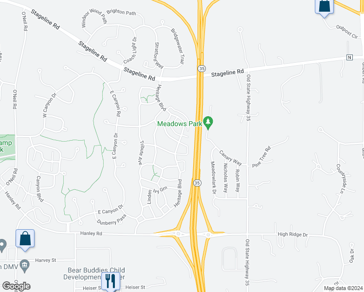 map of restaurants, bars, coffee shops, grocery stores, and more near 15 Hope Circle in Hudson