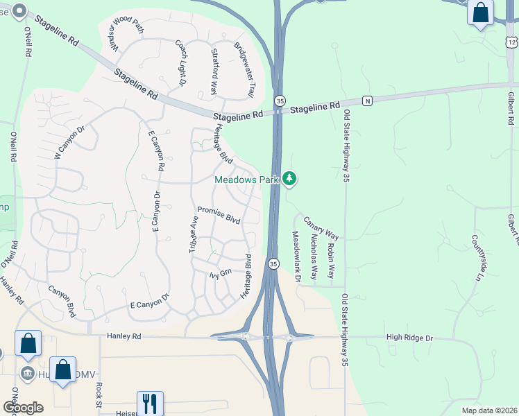 map of restaurants, bars, coffee shops, grocery stores, and more near 15 Hope Circle in Hudson