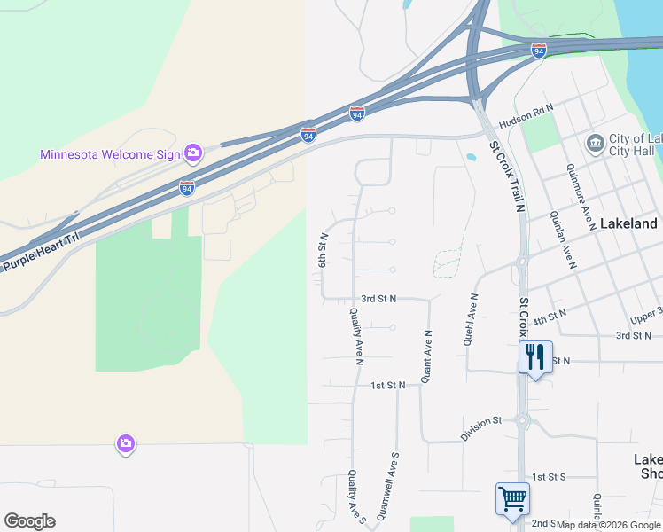 map of restaurants, bars, coffee shops, grocery stores, and more near 420 Quality Avenue North in Lakeland