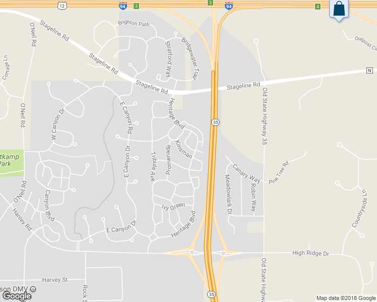 map of restaurants, bars, coffee shops, grocery stores, and more near 3 Kinsman in Hudson