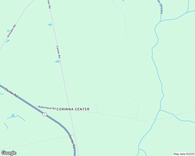 map of restaurants, bars, coffee shops, grocery stores, and more near Center Road in Corinna