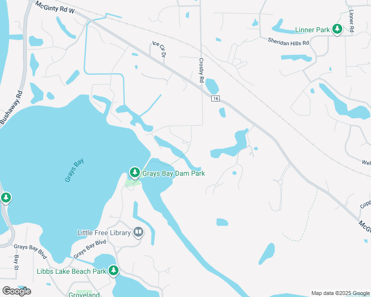 map of restaurants, bars, coffee shops, grocery stores, and more near 16143 Crosby Cove in Wayzata