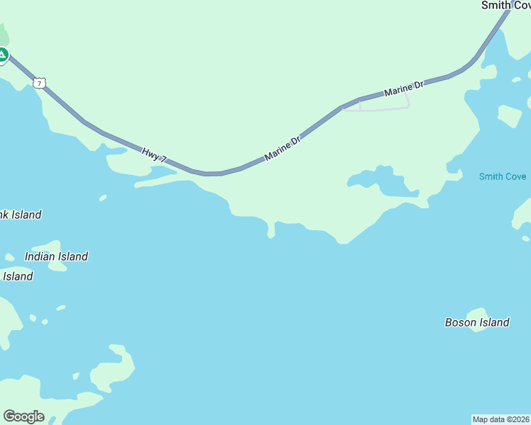map of restaurants, bars, coffee shops, grocery stores, and more near Highway 7 in Necum Teuch